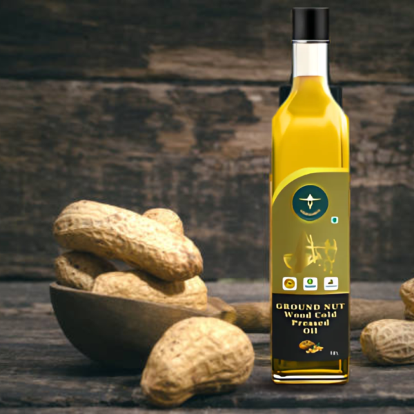 Wooden Cold Pressed Groundnut Oil