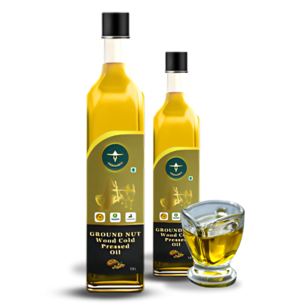 Wooden Cold Pressed Groundnut Oil