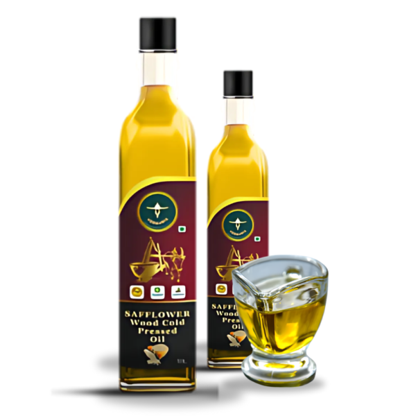 Wooden Cold Pressed Safflower Oil