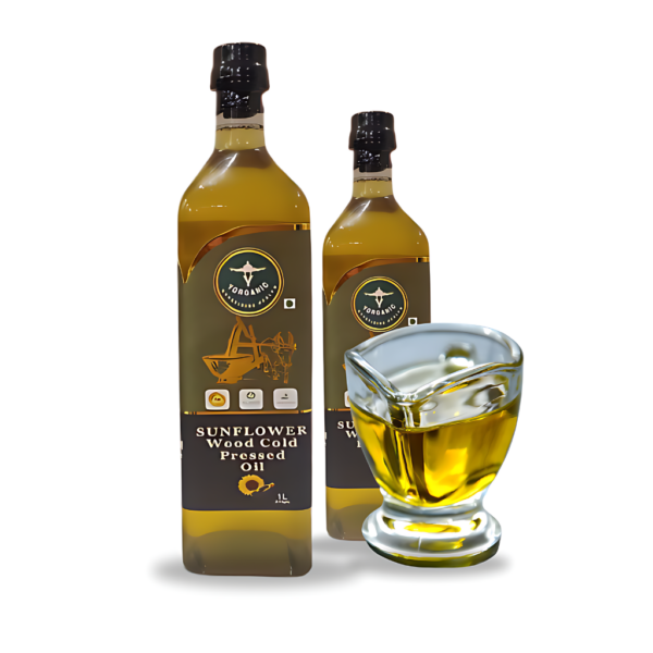 Wooden Cold Pressed Sunflower Oil