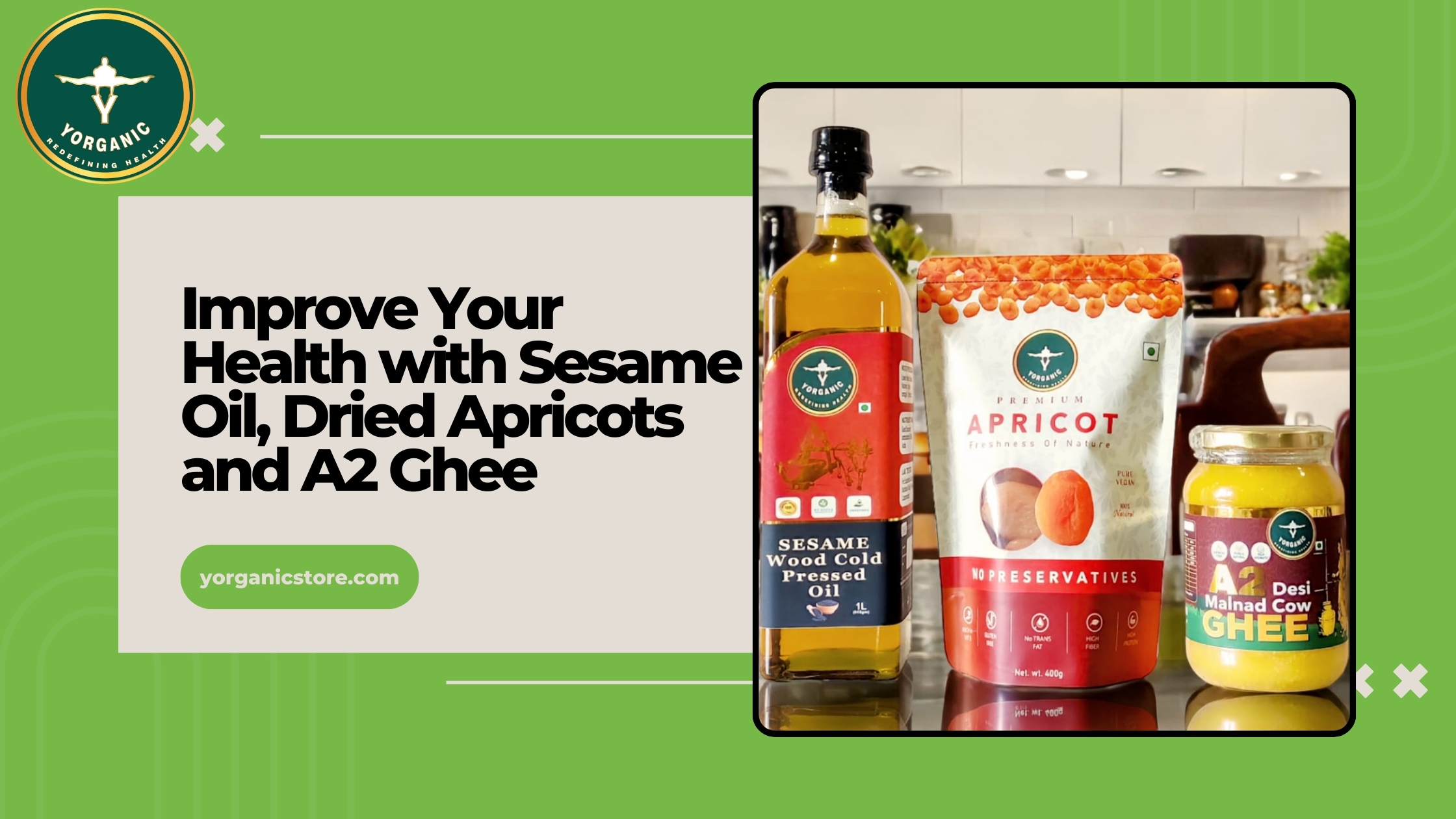 Improve Your Health with Sesame Oil, Apricots and A2 Cow Ghee